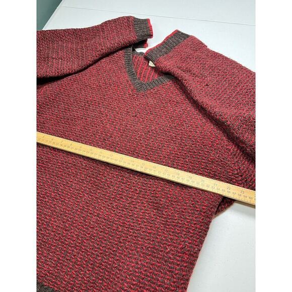 Vintage J.Crew 100% Merino Wool Fisherman Knit Crew Neck Sweater XL AS IS - Picture 5 of 8